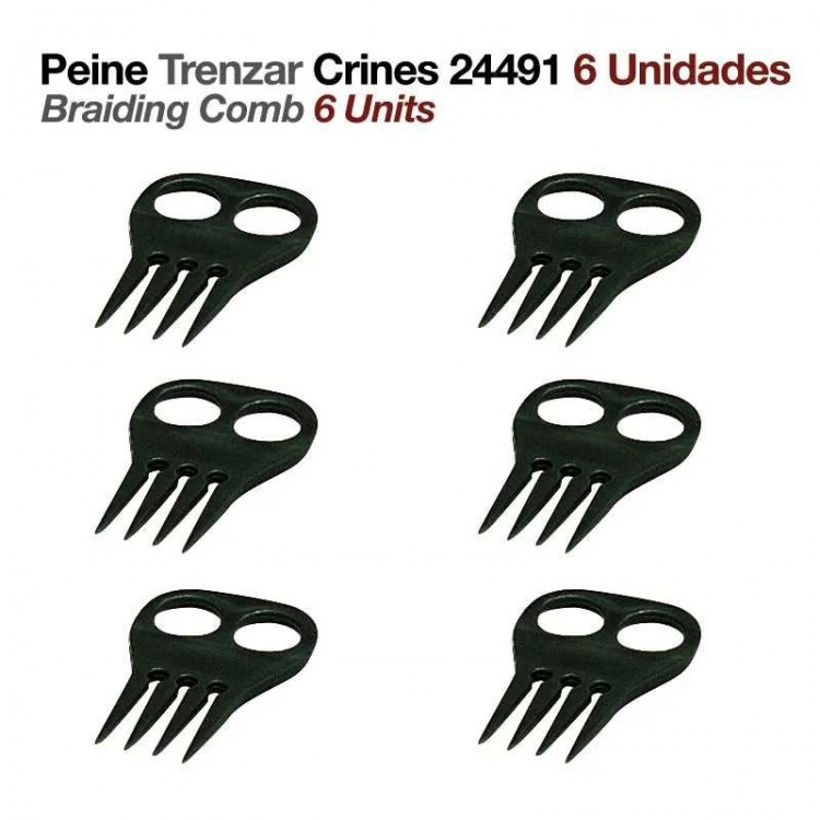 PEINE TRENZAR CRINES 24491 6uds