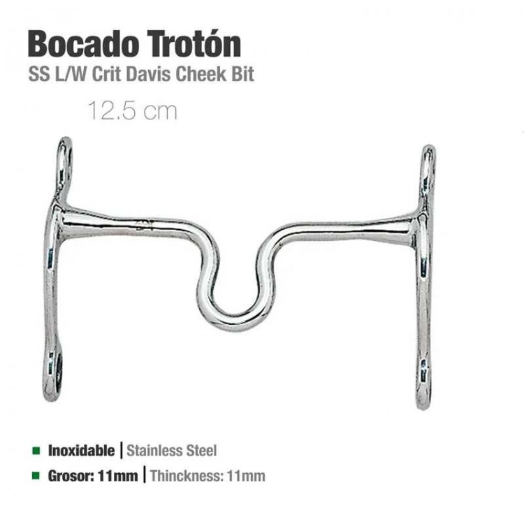 BOCADO TROTÓN INOX 21408 12.5cm