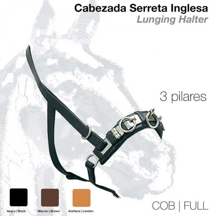 CABEZADA SERRETA INGLESA 3-pilares 101