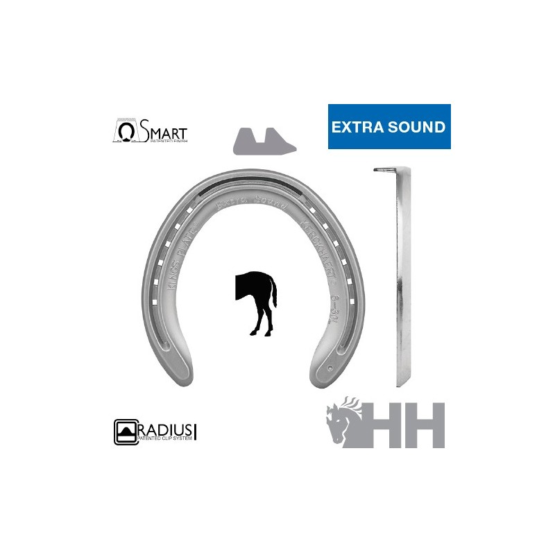 HERRADURA KERCKHAERT KINGS PLATE EXTRA SOUND ALUMINIO 1 PESTAÑA POSTERIOR