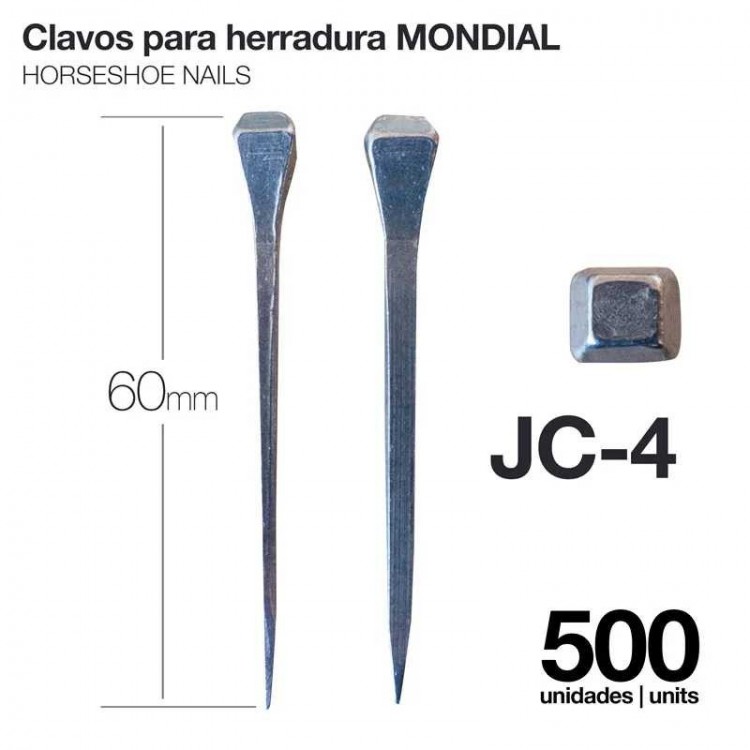 CLAVOS PARA HERRADURA MONDIAL JC-4 500uds