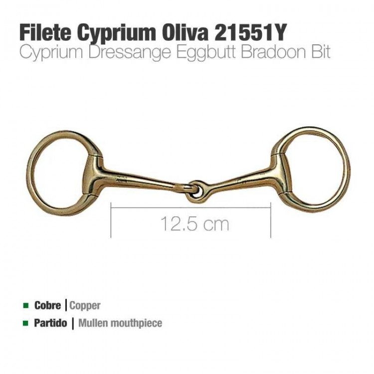 FILETE CYPRIUM OLIVA 21551Y 12.5cm