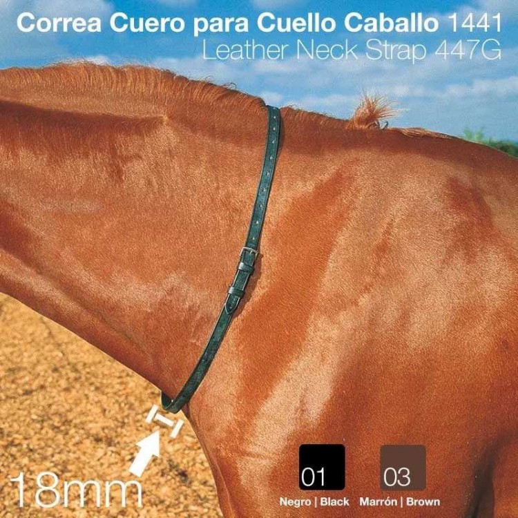 CORREA CUERO PARA CUELLO CABALLO 1441 