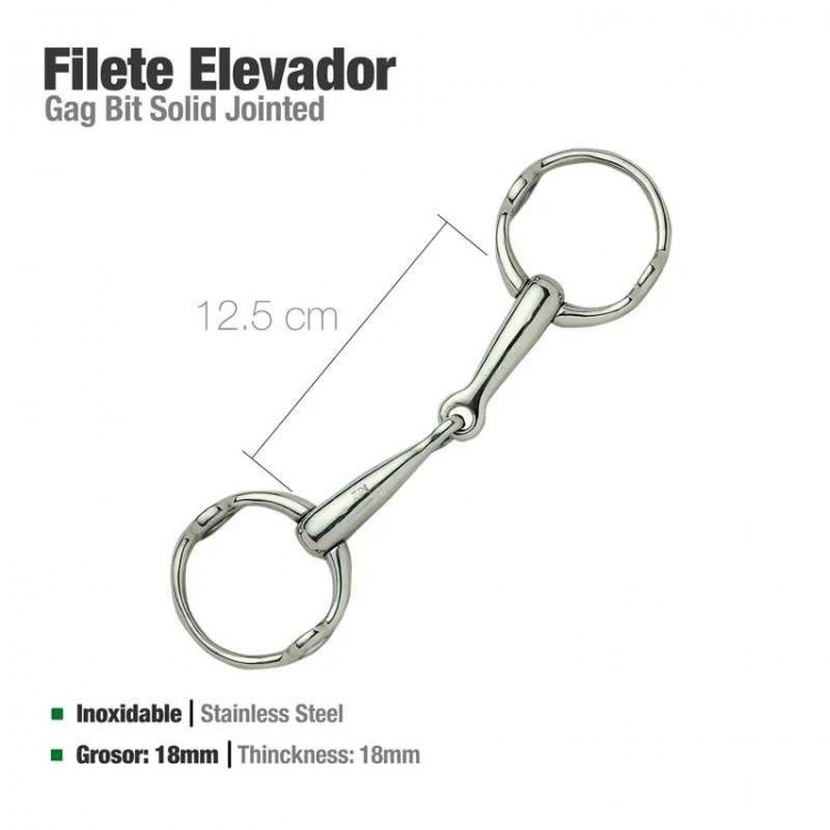 FILETE ELEVADOR INOX 212622 12.5cm