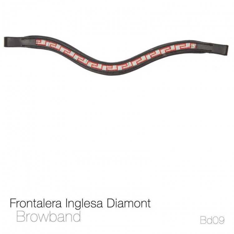 FRONTALERA INGLESA DIAMONT BB09 NEGRO