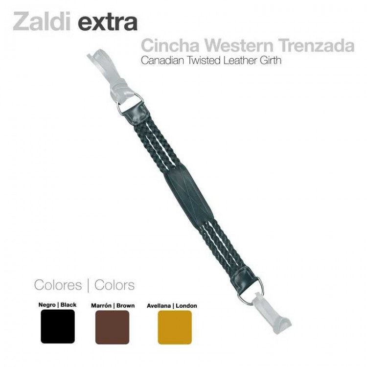 CINCHA WESTERN TRENZADA ZALDI EXTRA