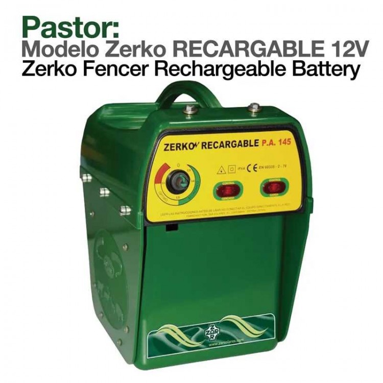 PASTOR: MODELO ZERKO RECARGABLE 12V 17A/H