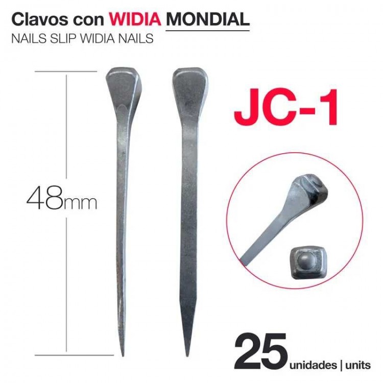 CLAVOS CON WIDIA MONDIAL JC-1 (25 UDS)