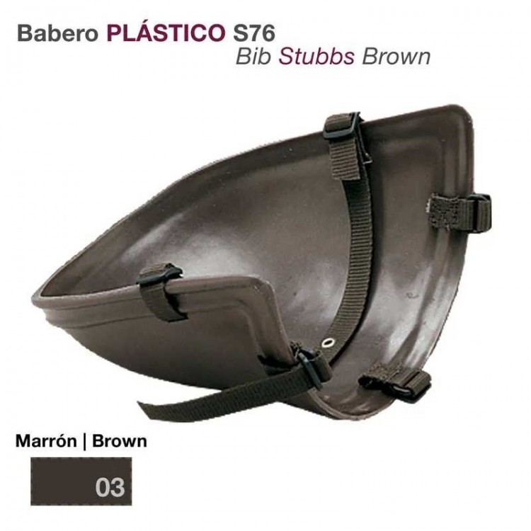 BABERO PLÁSTICO MARRÓN S76 STUBBS