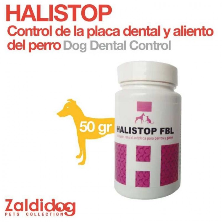 PERRO CONTROL PLACA DENTAL Y ALIENTO HALISTOP 50gr