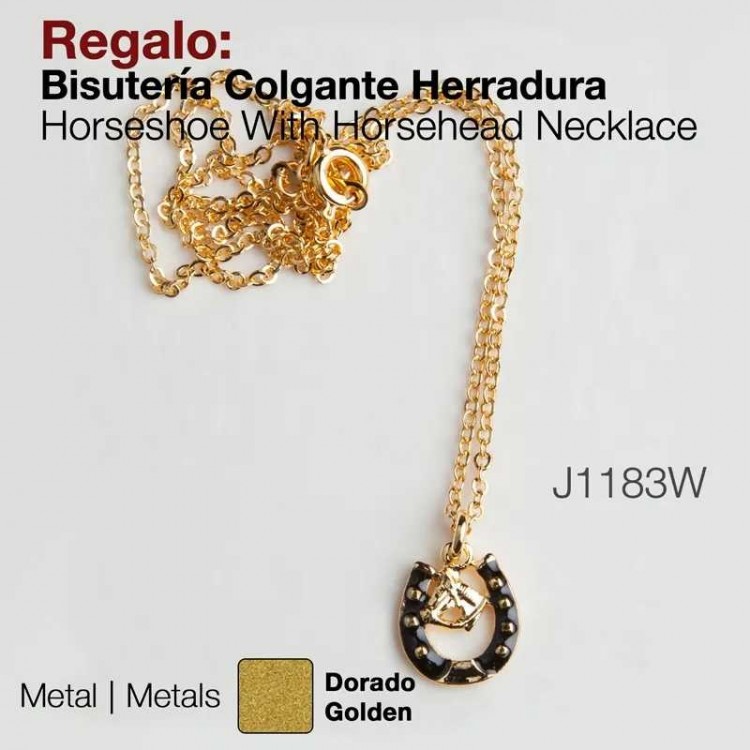 REGALO BISUTERÍA COLGANTE HERRADURA J1183W