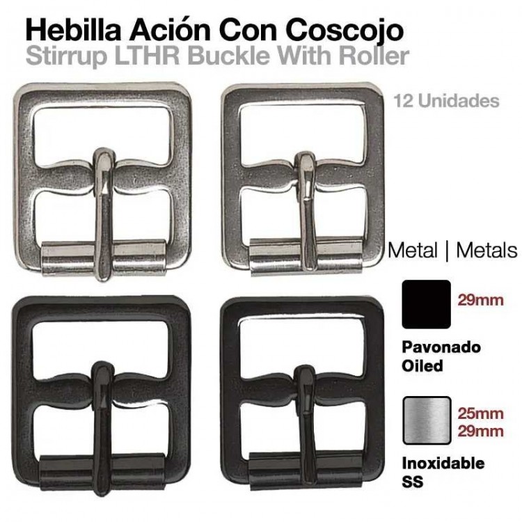 HEBILLA ACIÓN ESTRIBO COSCOJO 12uds