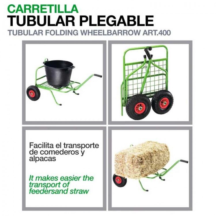 CARRETILLA TUBULAR PLEGABLE ART.400