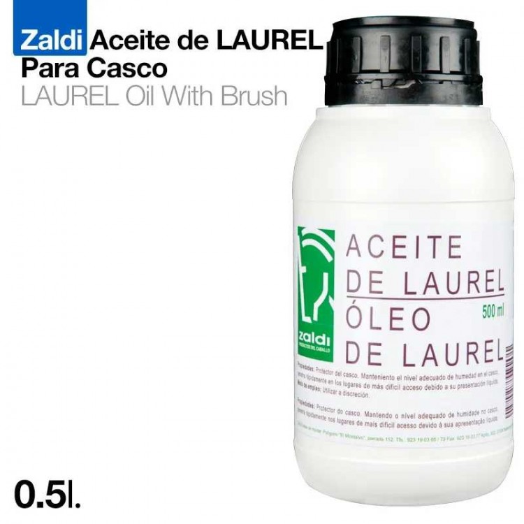 ZALDI ACEITE DE LAUREL PARA CASCO 0.5 litro