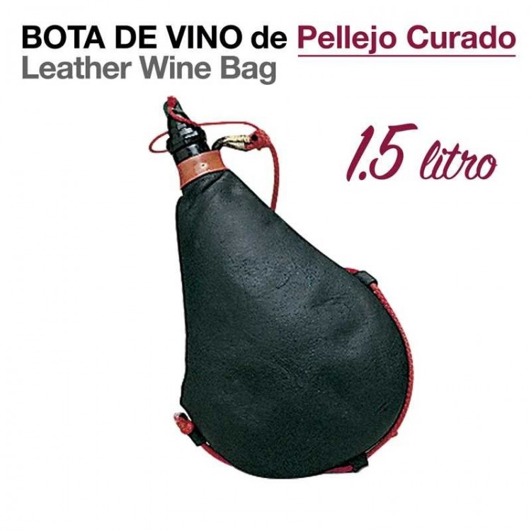 BOTA DE VINO DE PELLEJO CURADO 1.5 LITROS