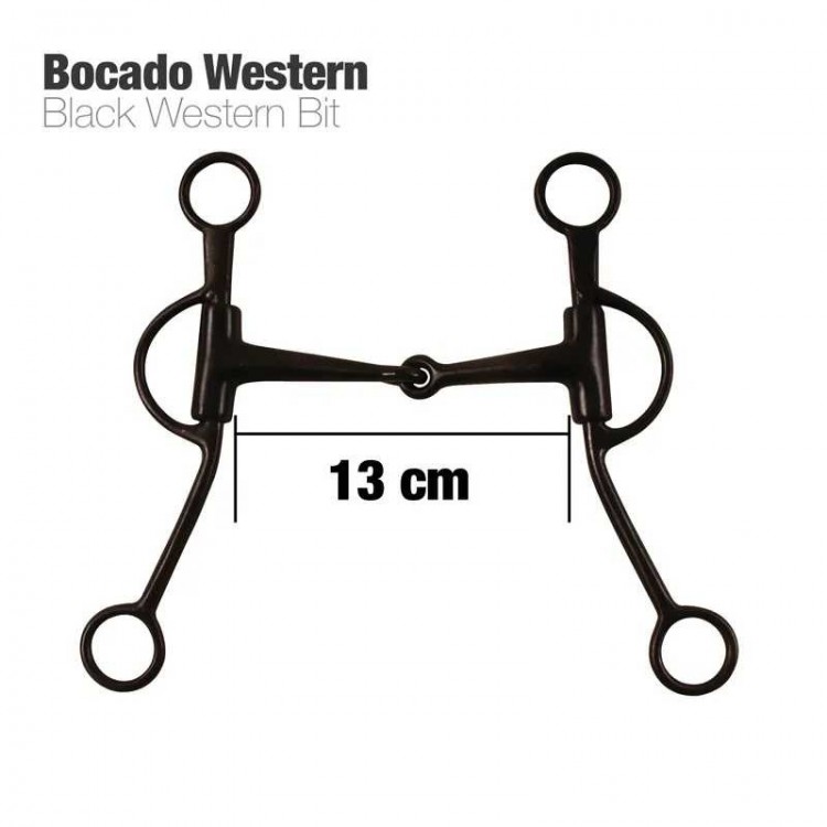 BOCADO WESTERN NEGRO MO00162 13cm