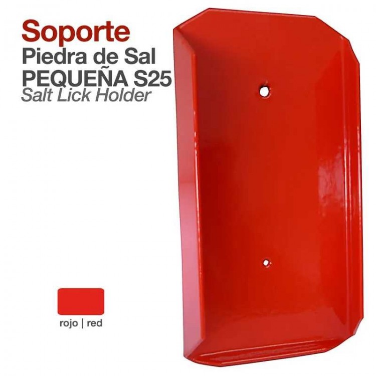 SOPORTE PIEDRA DE SAL PEQUEÑA STUBBS S25 ROJO