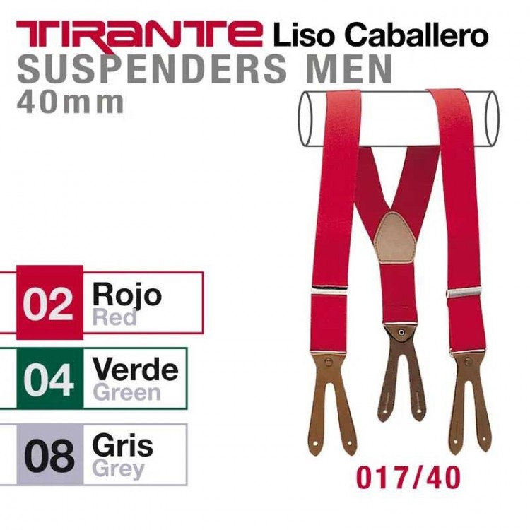 TIRANTE LISO CABALLERO 017/40 