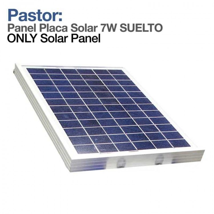 PASTOR: PANEL SOLAR 7W SUELTO