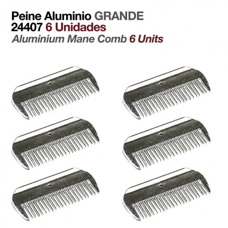 PEINE ALUMINIO GRANDE 24407 6uds