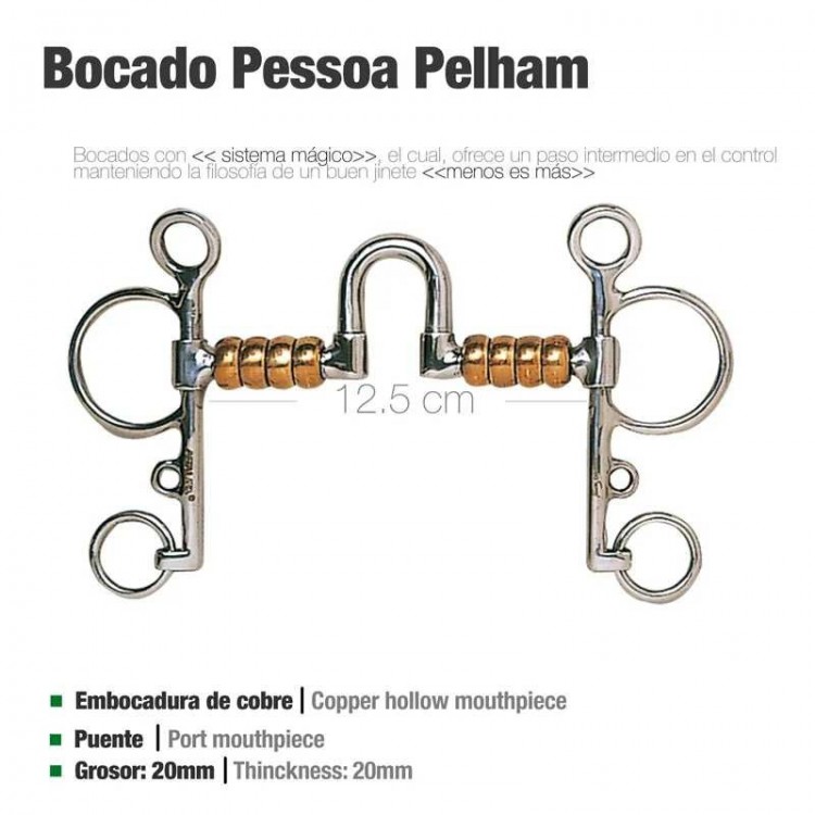 BOCADO PESSOA PELHAM BOLAS PAQ50060213 