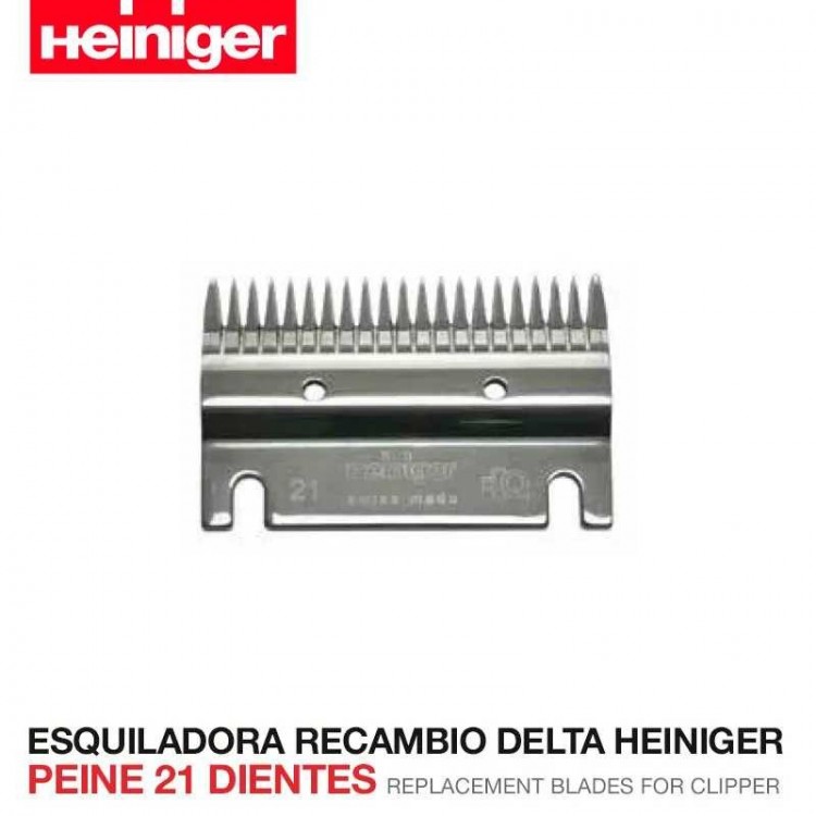 ESQUILADORA RECAMBIO DELTA HEINIGER  PEINE 21 DIENTES