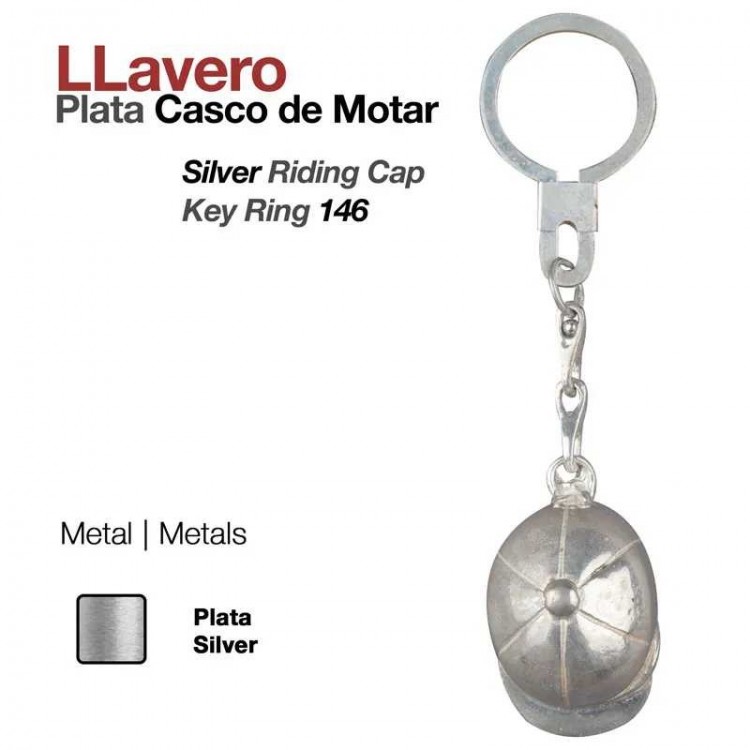 LLAVERO -PLATA- CASCO MONTAR 146