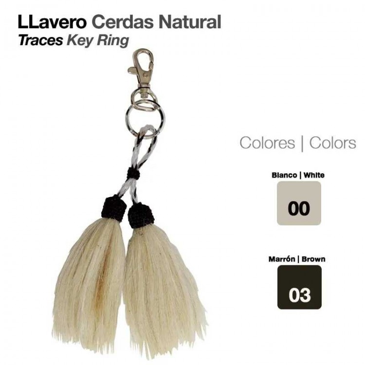 LLAVERO CERDAS NATURAL