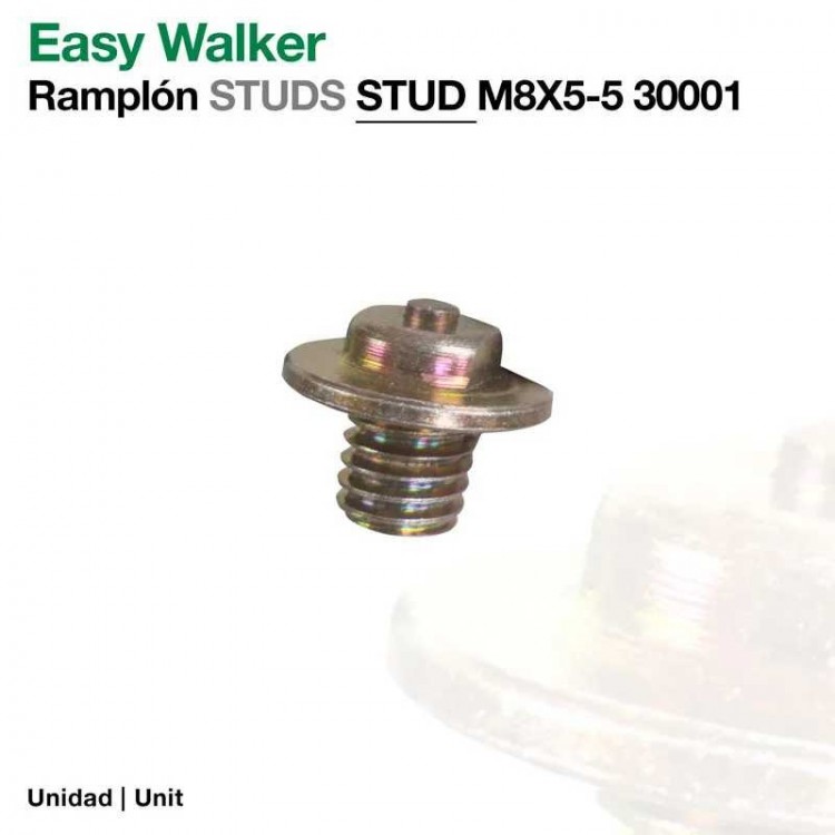 EASY WALKER: RAMPLÓN STUDS M8X5-5 30001(ud)