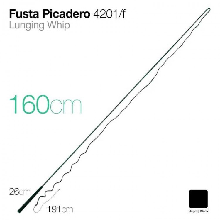 FUSTA PICADERO 4201/F NEGRO 160cm