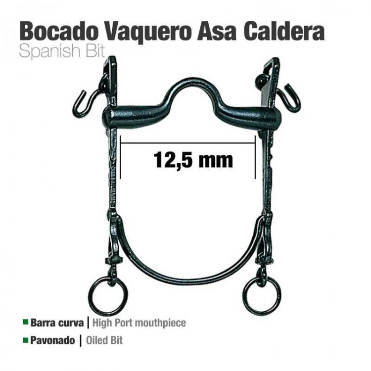 BOCADO VAQUERO B/CURVA ASA CALDERA 12.5cm