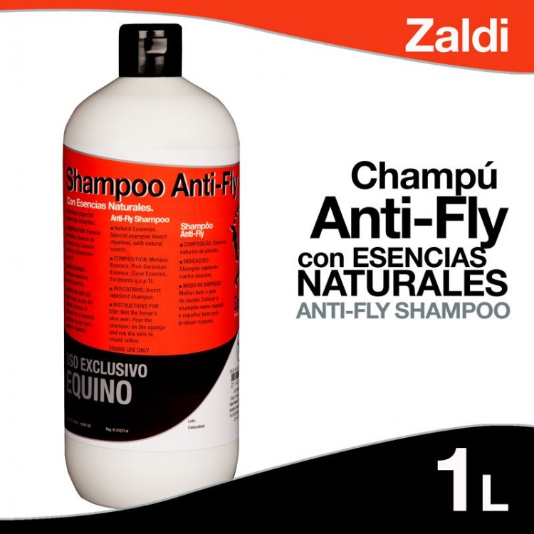 ZALDI CHAMPÚ ANTIFLY CON ESENCIAS NATURAL 1 litro