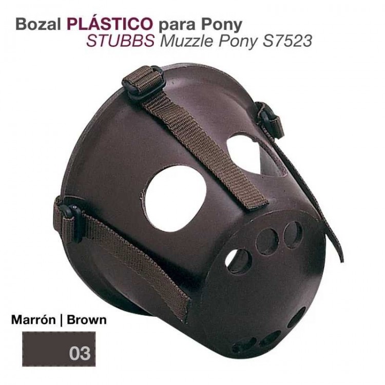 BOZAL PLÁSTICO PARA PONY STUBB S7523