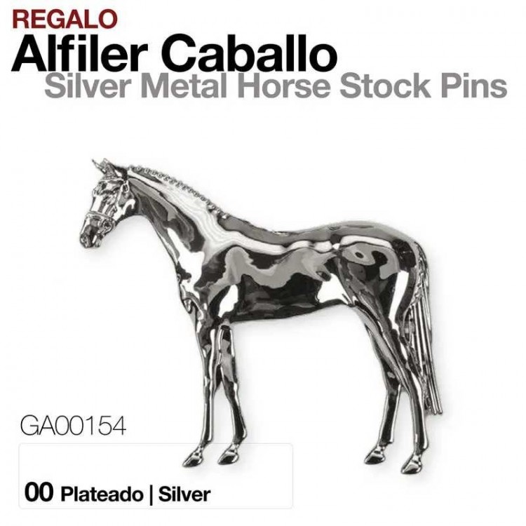 REGALO ALFILER CABALLO GA00154 PLATEADO