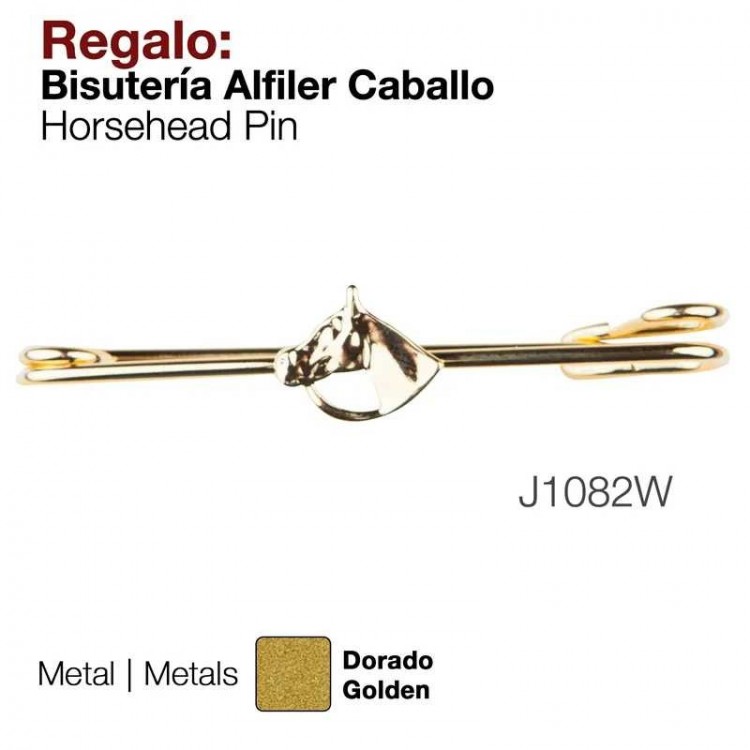 REGALO BISUTERÍA ALFILER CABALLO  J1082W