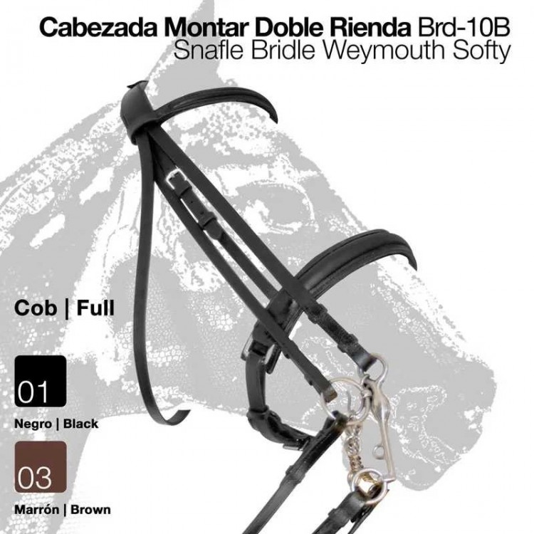 CABEZADA MONTAR DOBLE RIENDA BRD-10B 