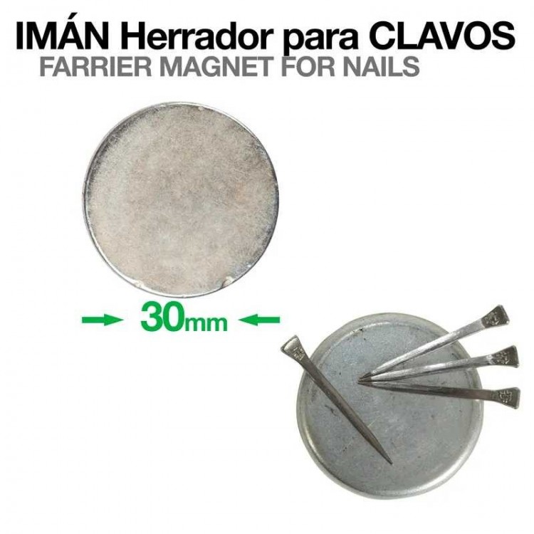 IMÁN HERRADOR PARA CLAVOS 30mm