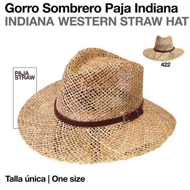 GORRO SOMBRERO PAJA INDIANA Nº422