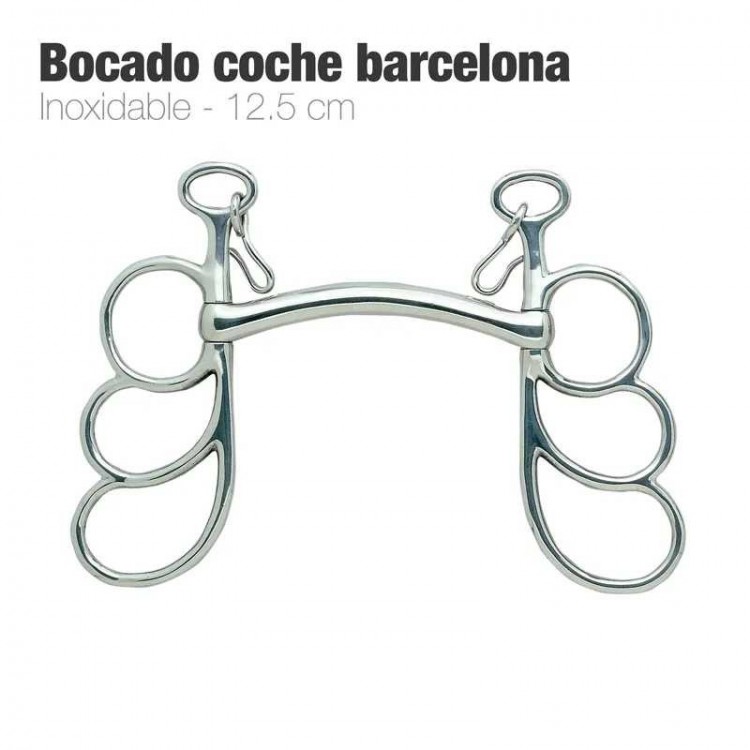 BOCADO COCHE BARCELONA INOX. 212692 12.5cm