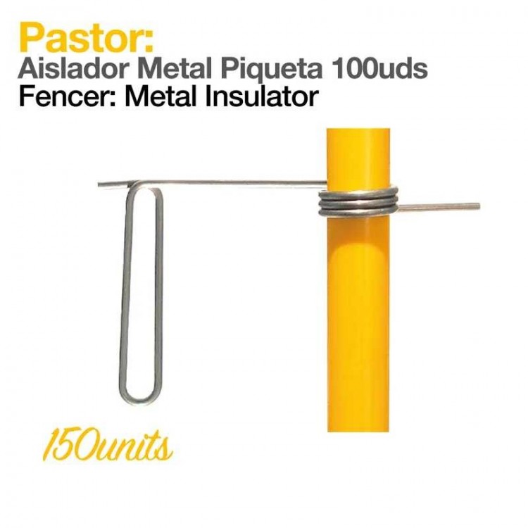 PASTOR: AISLADOR METAL PIQUETA 100uds