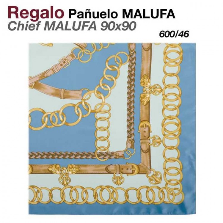 REGALO PAÑUELO MALUFA 90x90 600/46 TURQUESA