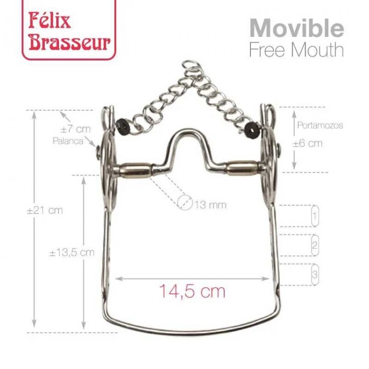 BOCADO FELIX BRASSEUR MOVIBLE 004H10 14.5cm