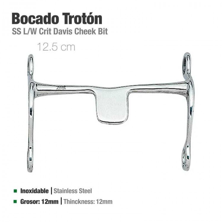 BOCADO TROTÓN INOX 21409 12.5cm