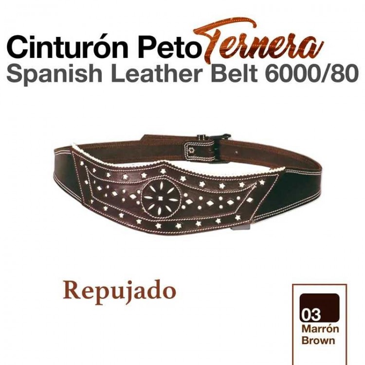 CINTURÓN PETO TERNERA 6000/80 MARRÓN