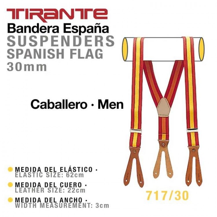 TIRANTE BANDERA ESPAÑA CABALLERO 717/30