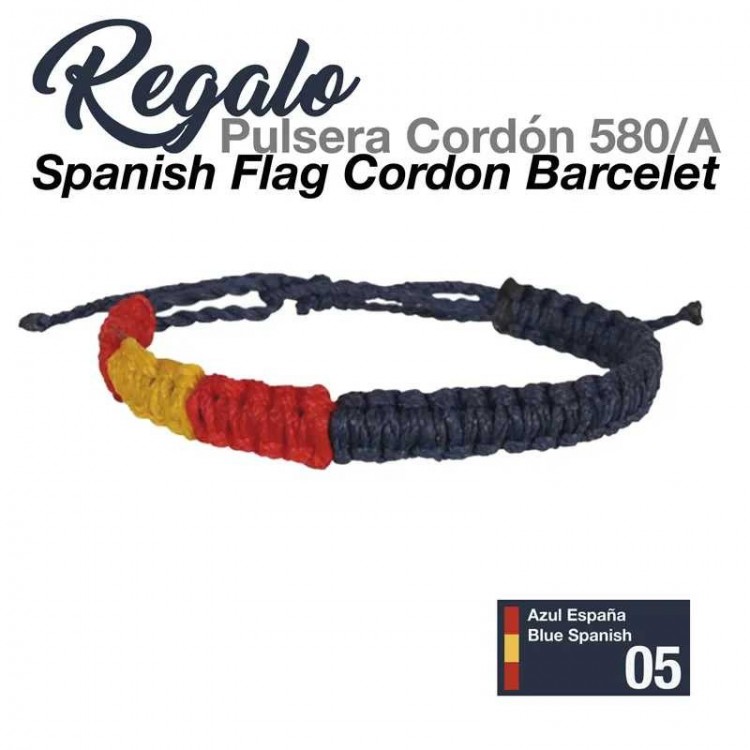 REGALO PULSERA CORDÓN 580/A AZUL ESPAÑA