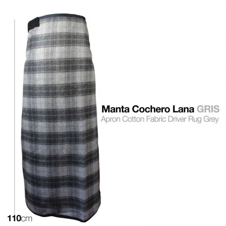 MANTA COCHERO LANA GRIS