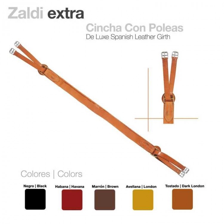 CINCHA ZALDI EXTRA CON POLEAS