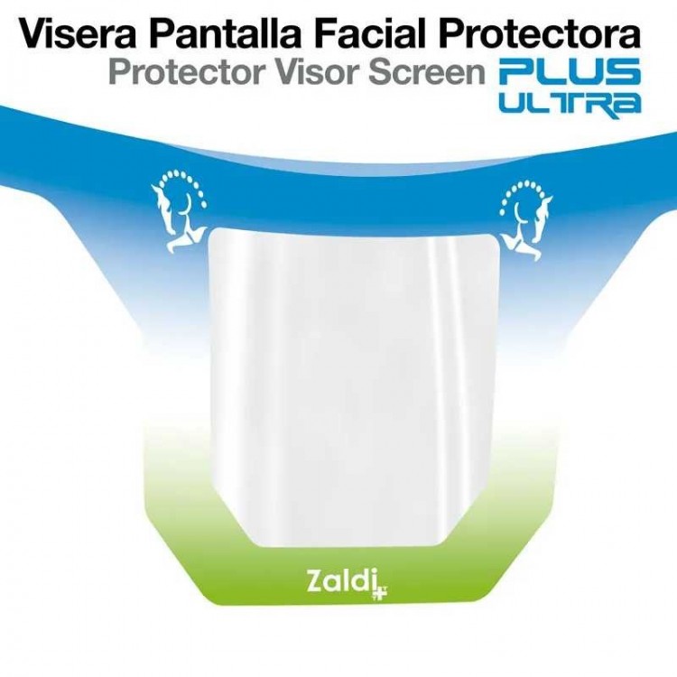 VISERA PANTALLA FACIAL PROTECTORA PLUS ULTRA ZALDI