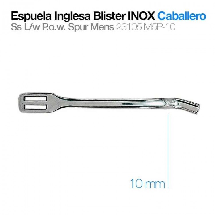 ESPUELA INGLESA BLISTER INOX CABALLERO 23105M5P-10